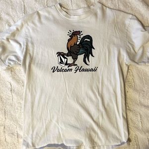 Volcom Hawaii White tee with Rooster